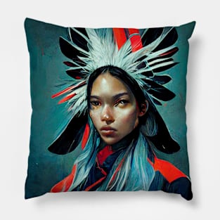 Future Human - 008 - Tribeswoman Pillow