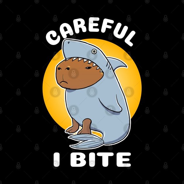 Careful I bite Capybara Shark Costume by capydays