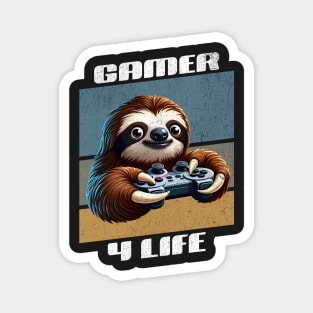 Sloth gamer 4 life pro player Magnet