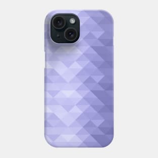 Very peri Purple violet triangle geometric squares pattern Phone Case