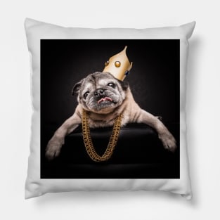 Pug King Pillow