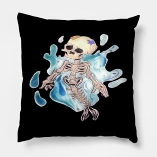 Mermaid Skeleton Pillow