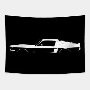 Ford Mustang Shelby GT500 (1967) Silhouette Tapestry