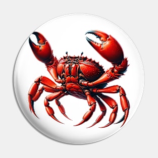 Christmas Island crab - natural history art Pin