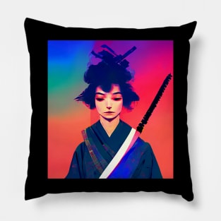 Samurai Girl 1 Pillow