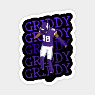 justin jefferson Griddy Magnet