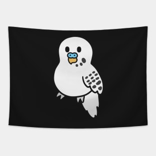 Cute White Budgie Tapestry