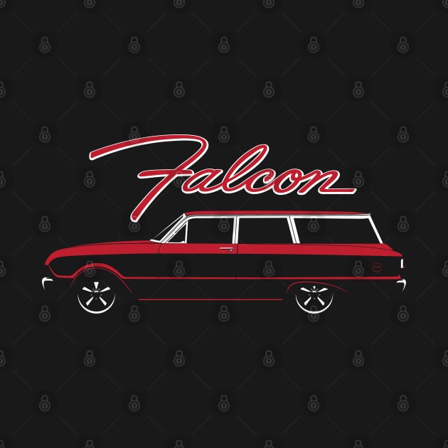 Red 63 Falcon 2 Door Wagon by BriteDesign