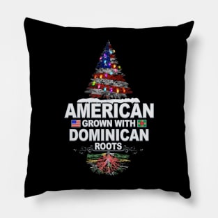 Christmas Tree  American Grown With Dominican Roots - Gift for Dominican From Dominica Pillow