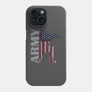 Army American Flag Soldier Phone Case