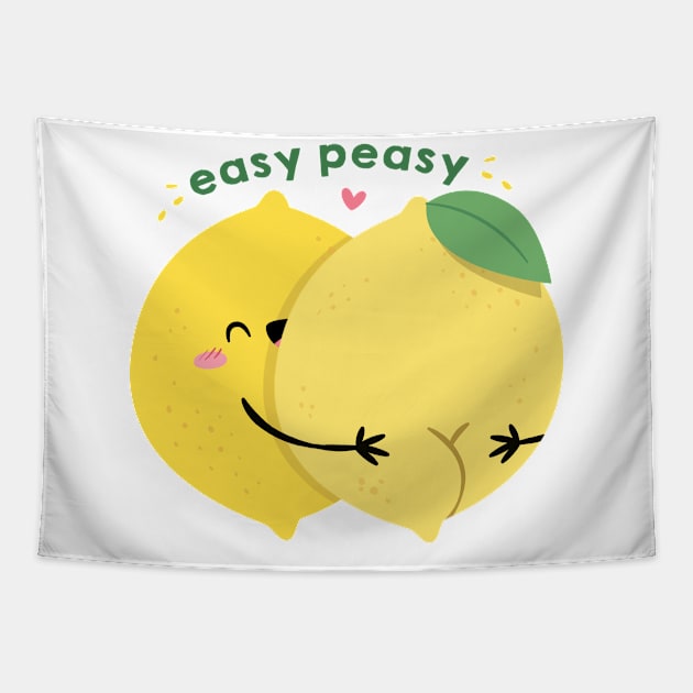 Lemon Squeezy Tapestry by FunUsualSuspects