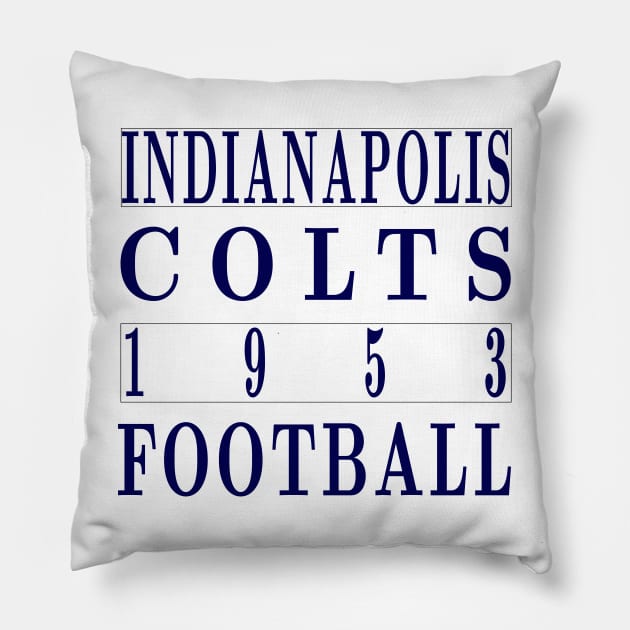 Indianapolis Colts Football Classic Pillow by Medo Creations