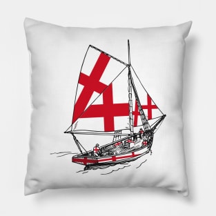 England Team Support United Kingdom Ship - Sailor Team of England Pride Pillow