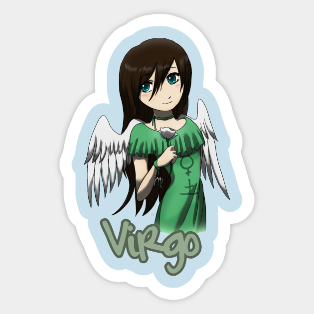 Anime Virgo Cute Sticker Teepublic Nothing here is drawn by me, i'm just addicted to commissioning art is all. teepublic