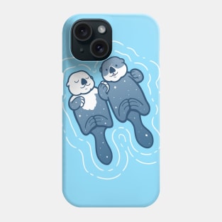 Sea Otters Holding Hands Phone Case