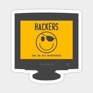 Hackers Minimalist Film Poster Magnet