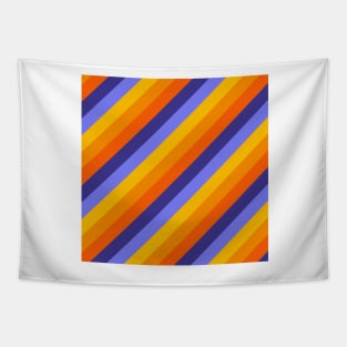 Striped - Porange Sunset Tapestry