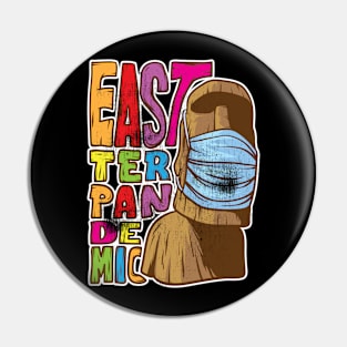 Easter Pandemic Moai Easter Island Pin