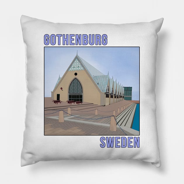 Gothenburg Sweden Scandinavian Pillow by DiegoCarvalho