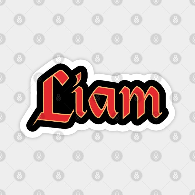 Liam Name Magnet by tonycastell