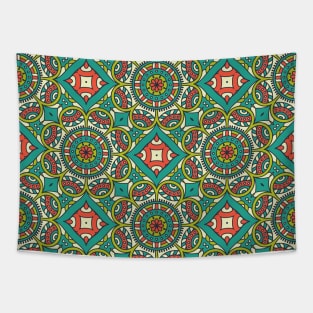 Ornamental floral mandala pattern #3 Tapestry