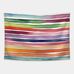 Multicolored striped Tapestry