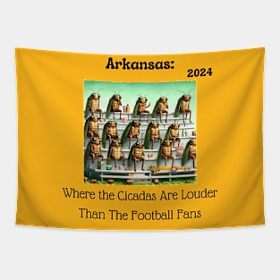 Arkansas Cicadas Football Tapestry