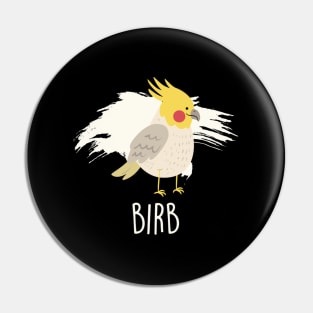 Birb Yellow Cockatiel Bird Pin