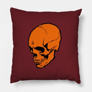 Skull- orange Pillow