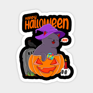 Cat Halloween Magnet