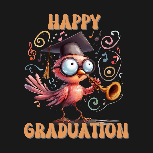 Fun Bird Happy Graduation by Relax and Carry On