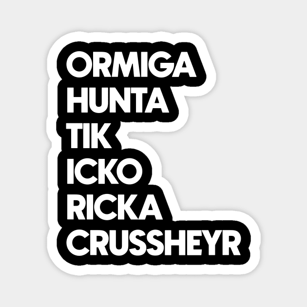 Bad Batch - Omega's Accent - White Letter Magnet by The Max Rebo Brand