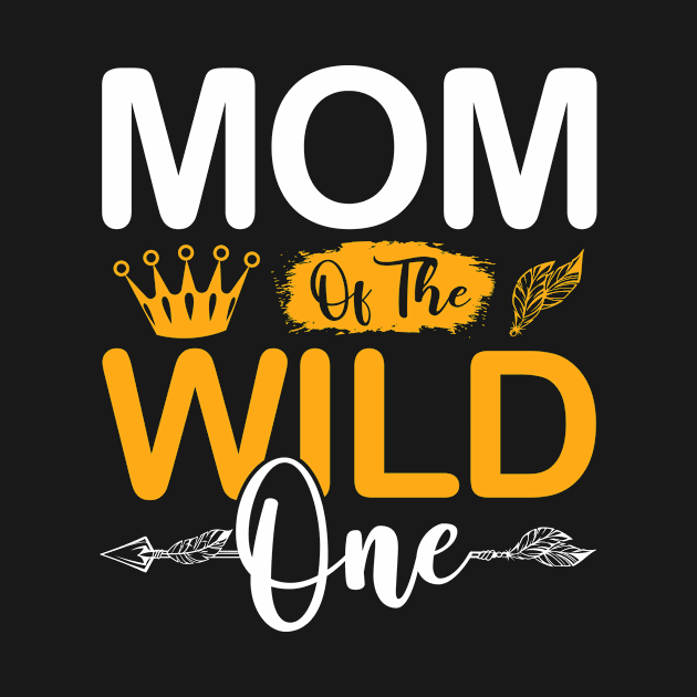 Mom of The Wild One Girl Birthday Matching Family Party by Albatross