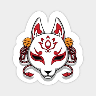 Japanese kitsune mask Magnet