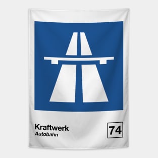 Kraftwerk / Minimalist Style Poster Artwork Design Tapestry