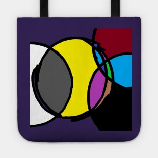 circle pattern, abstraction Tote