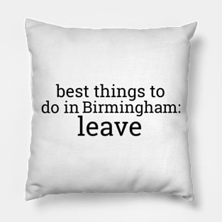 Best Things To Do In Birmingham Pillow