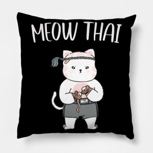 Muay Thai Cat Pillow