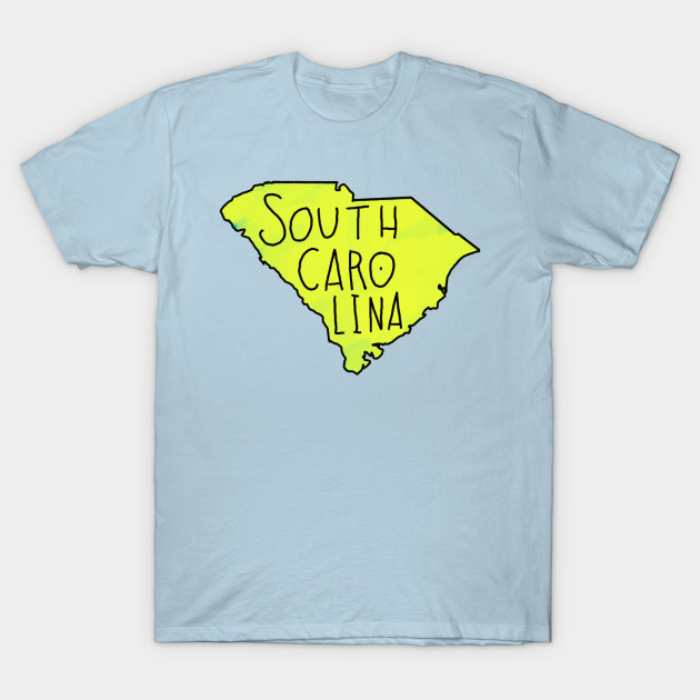 Discover The State of South Carolina - Yellow - South Carolina - T-Shirt