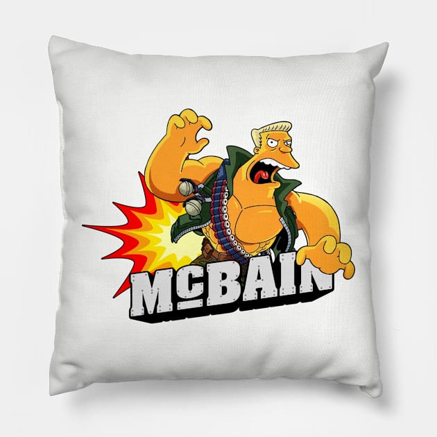 McBain! Pillow by Vault Emporium