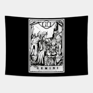 Gemini Zodiac Tarot Tapestry