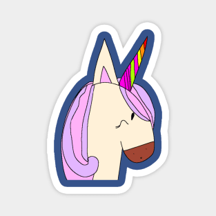 Unicorn hand drawn kid by Launa Key Magnet