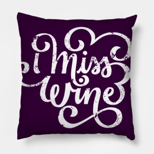 I Miss Wine Pregnancy Maternity Lettering Pillow