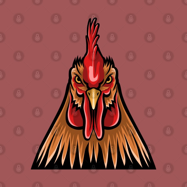 Rooster Head by yudabento