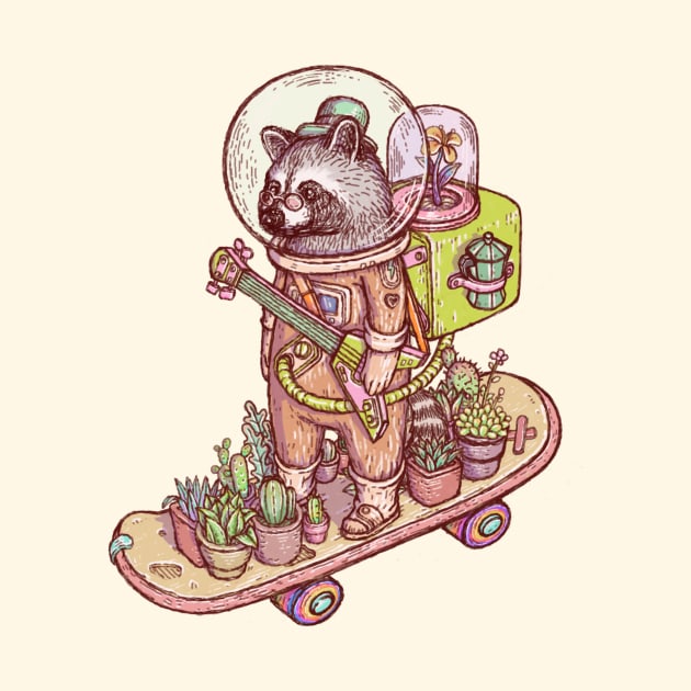 Raccoon space suits by makapa