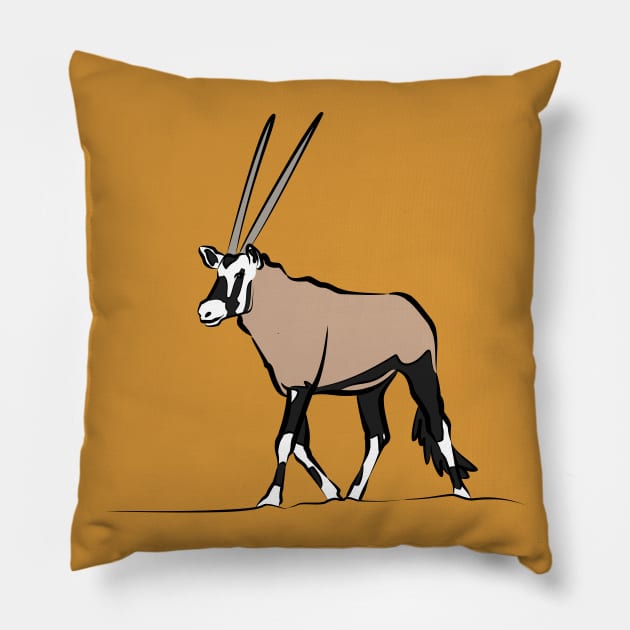 Oryx Pillow by fuzzytapir