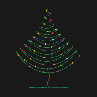 Christmas Tree Lights T-Shirt