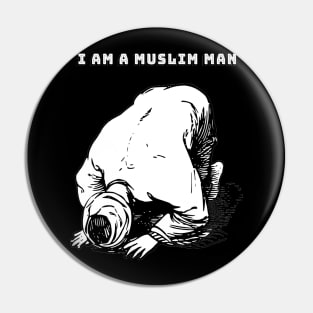 I am a Muslim man meme font Islam praying Pin