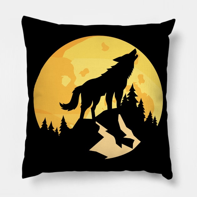 wolf Pillow by busines_night