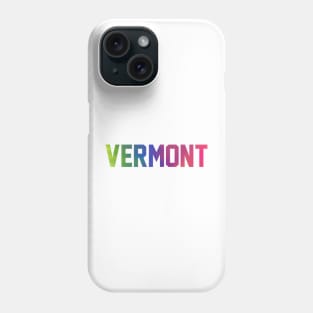 Vermont Tie Dye Jersey Letters Phone Case